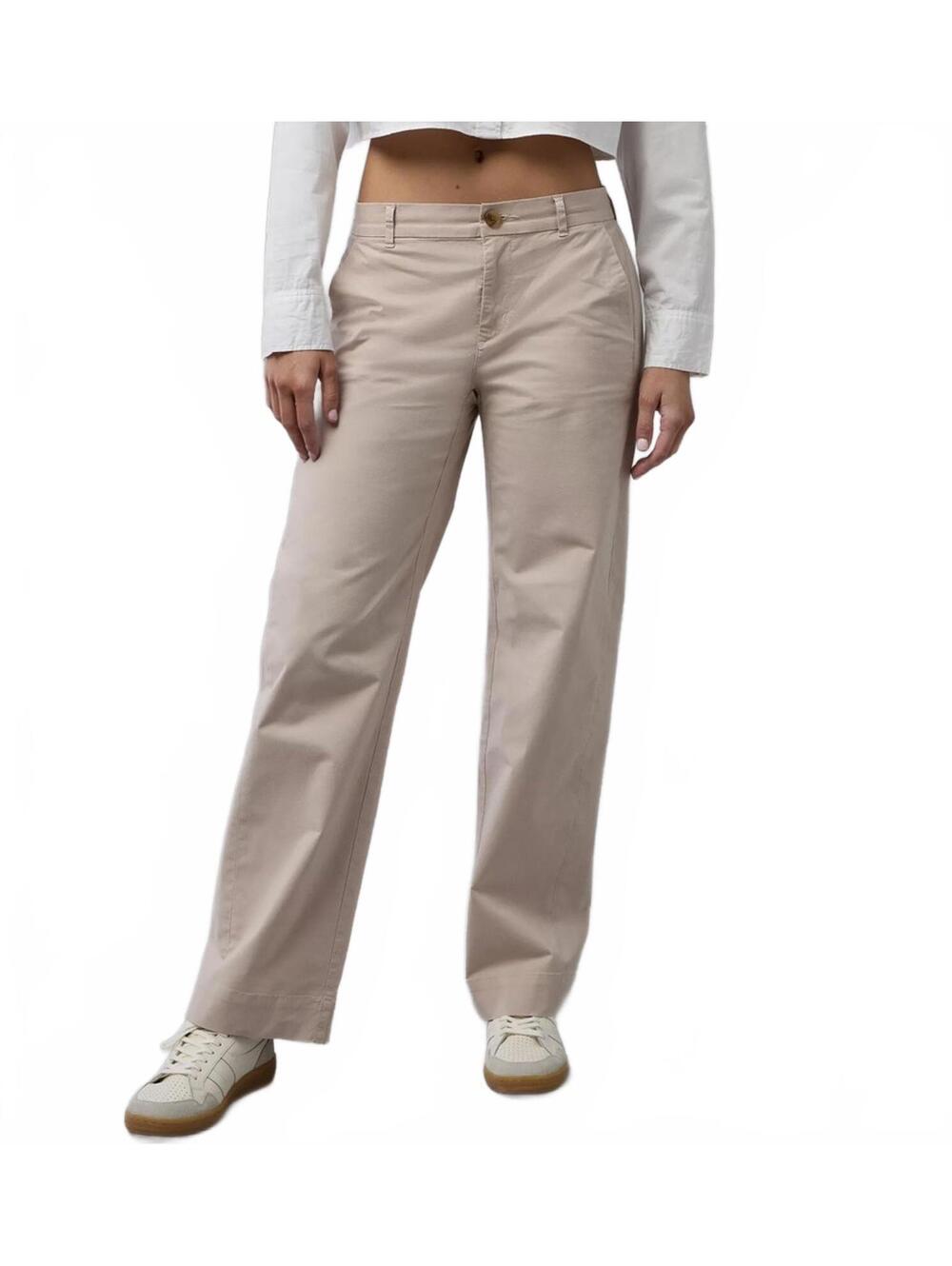AE Mid-Rise Stretch Stovepipe Khaki Pant American Eagle NWT Pink Rose Size 2R